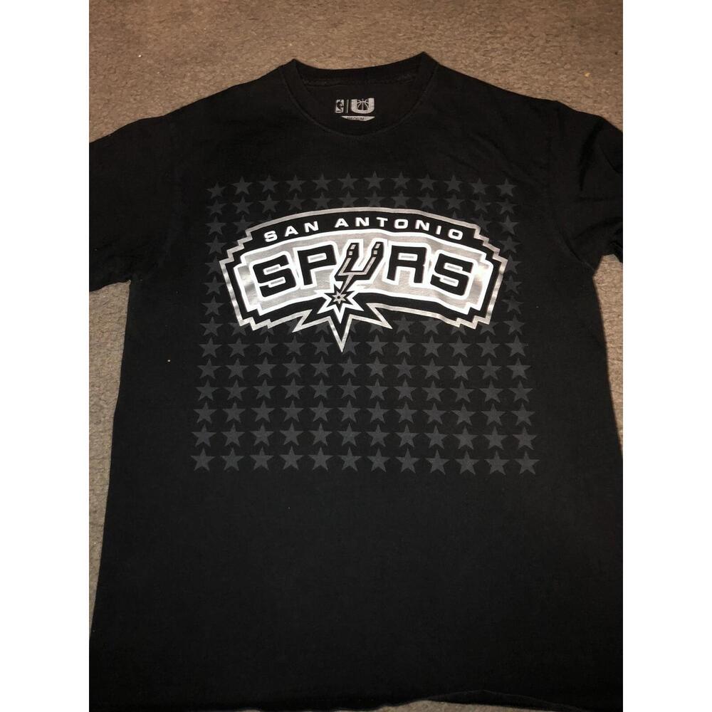Nba Tim Duncan Black T Shirt Nba San Antonio Spurs Mens